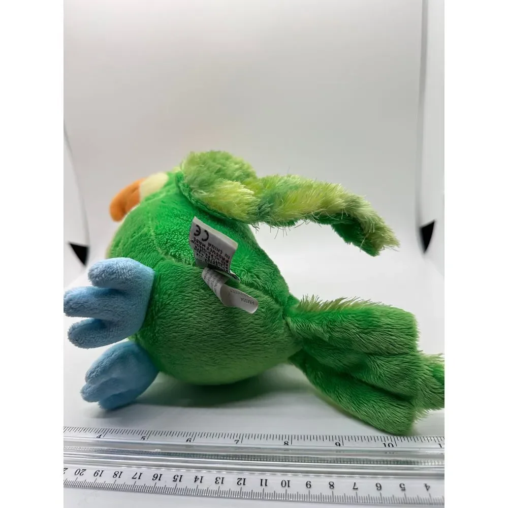 Ganz Webkinz Plush Stuffed Bird‎ Parakeet Green,Orange,Blue 8